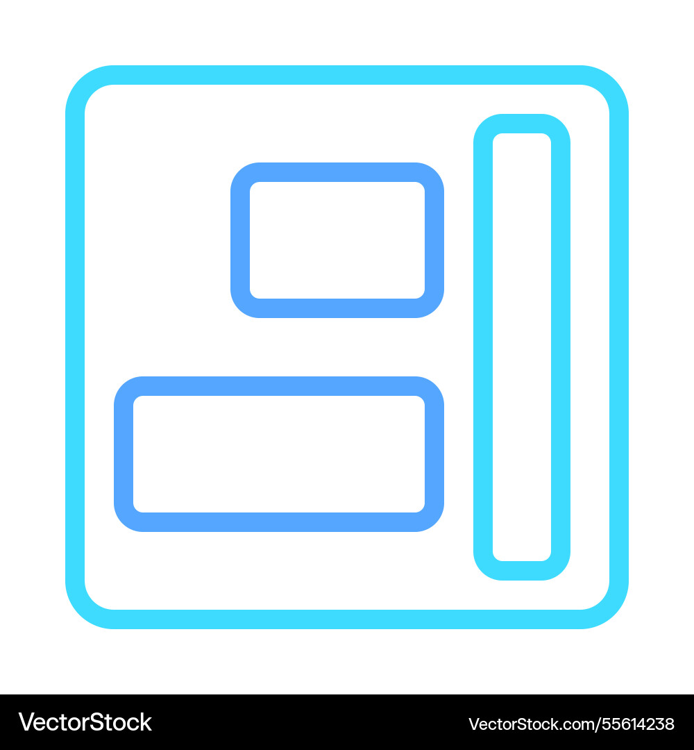 Layout icon for web design and interface Layout icon for web design and interface Vector Image