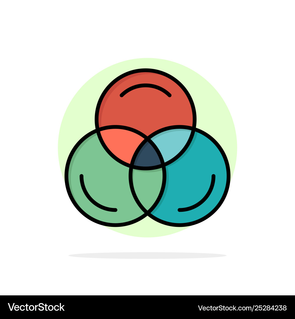 Rgb color web abstract circle background flat Rgb color web abstract circle background flat vector image