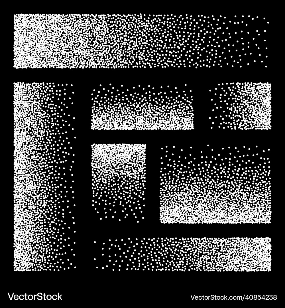 Stipple pattern dotted rectangular design Stipple pattern dotted rectangular design vector image