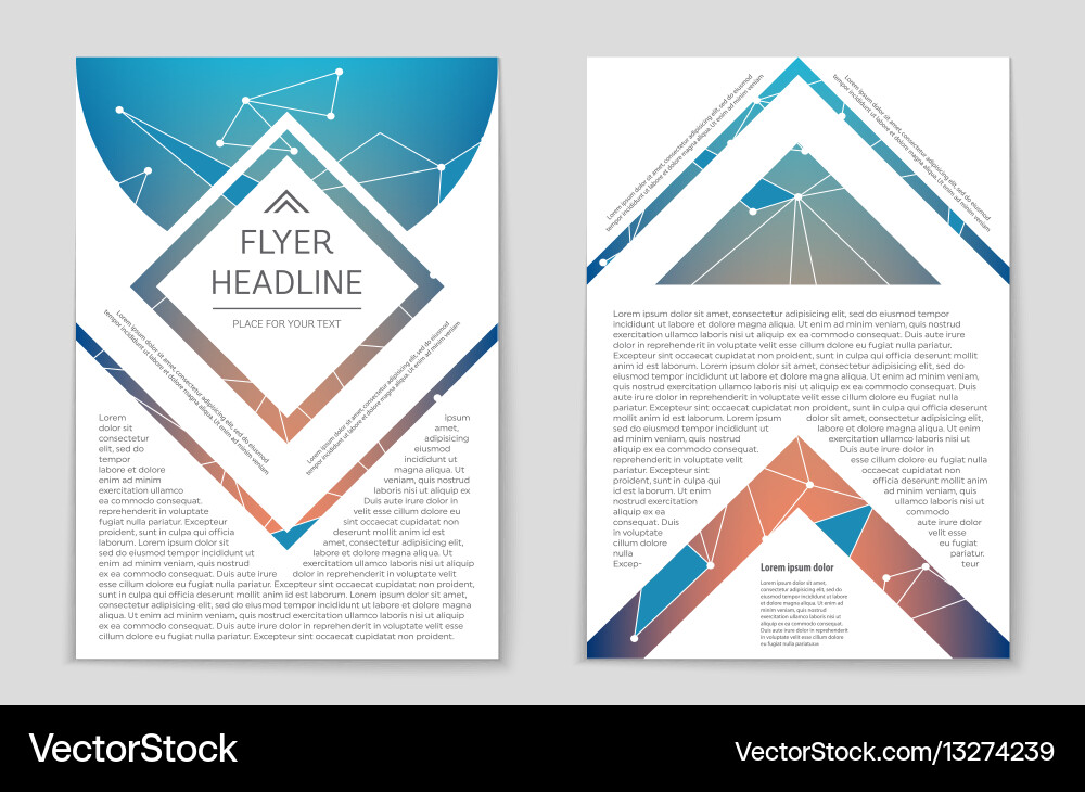 Abstract layout background set for art vector image