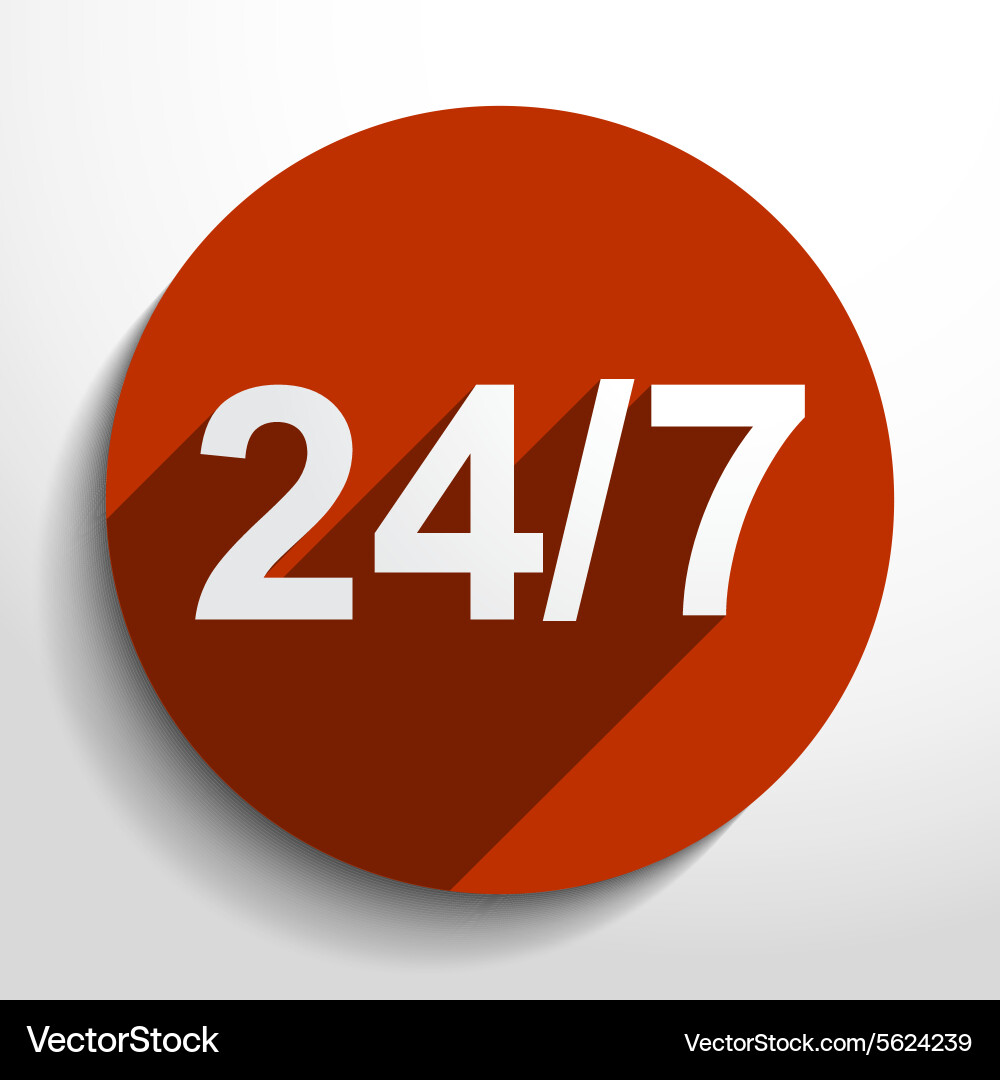 All day open web icon vector image