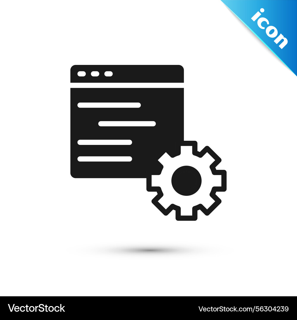 Grey computer api interface icon isolated Grey computer api interface icon isolated vector image