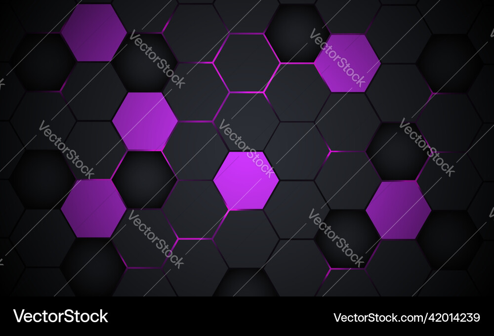 Hexagonal Technology Abstract Background vector image
