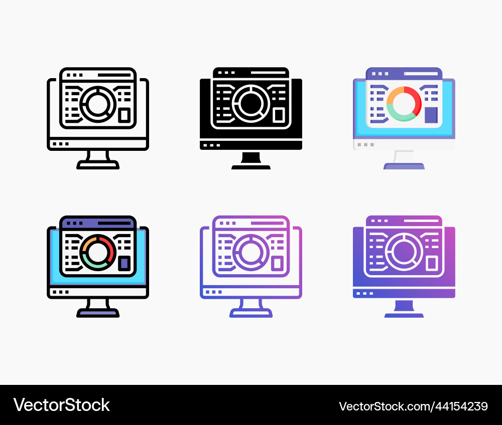 Infographic icon set with different styles Infographic icon set with different styles vector image