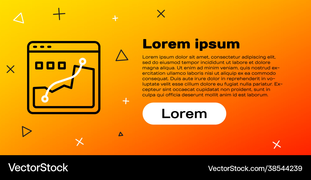 Line histogram graph photography icon isolated Line histogram graph photography icon isolated vector image