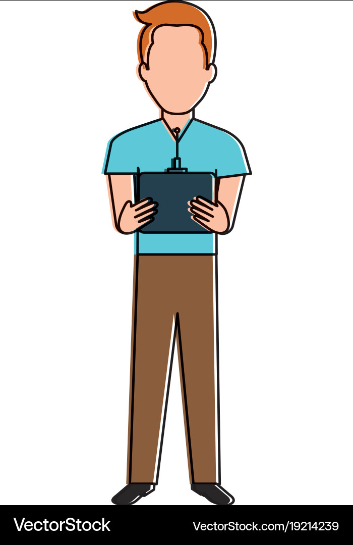 Man with drone remote control vector image