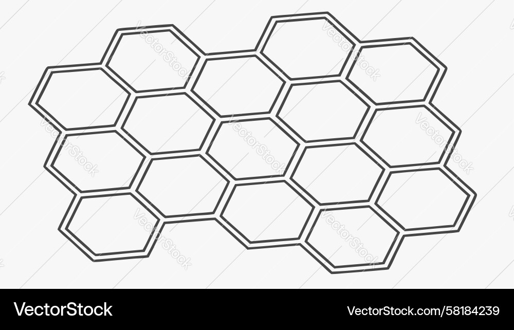 Modern Hexagonal Grid Pattern Vector Image