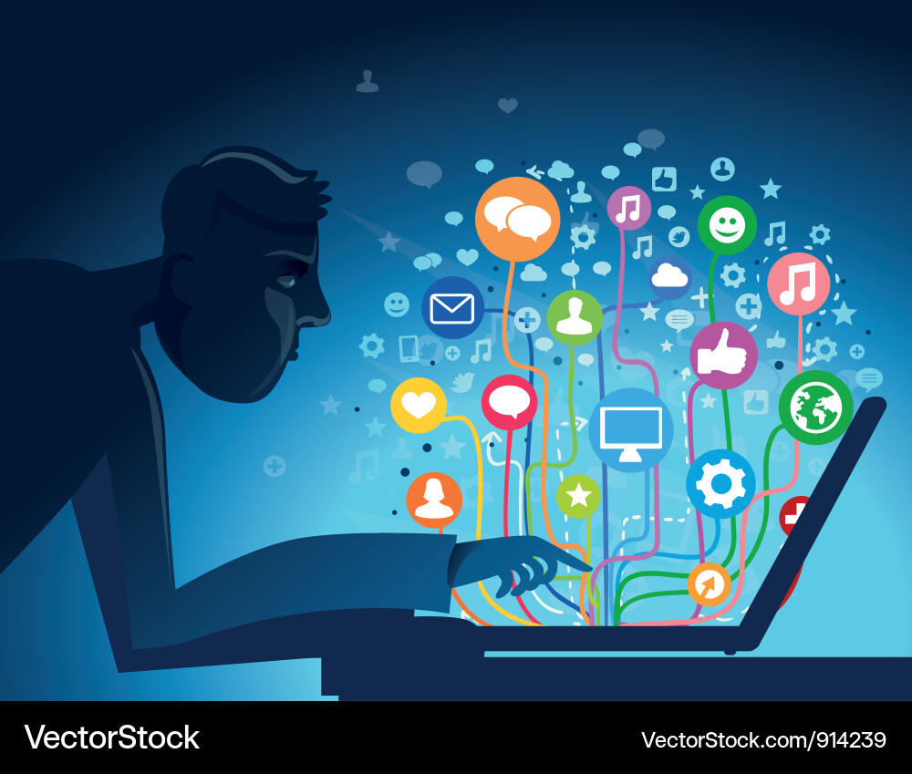 Modern Internet Connection vector image