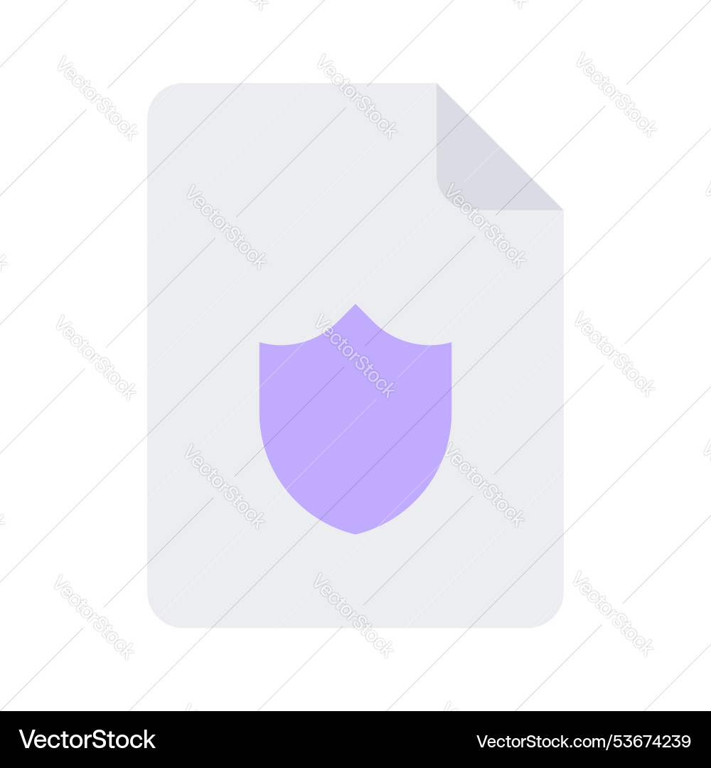 Secure file vector image