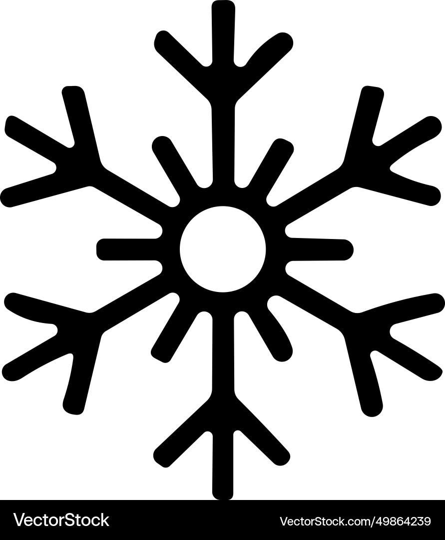 Snowflakes thin line icon simple snowflake Snowflakes thin line icon simple snowflake Vector Image
