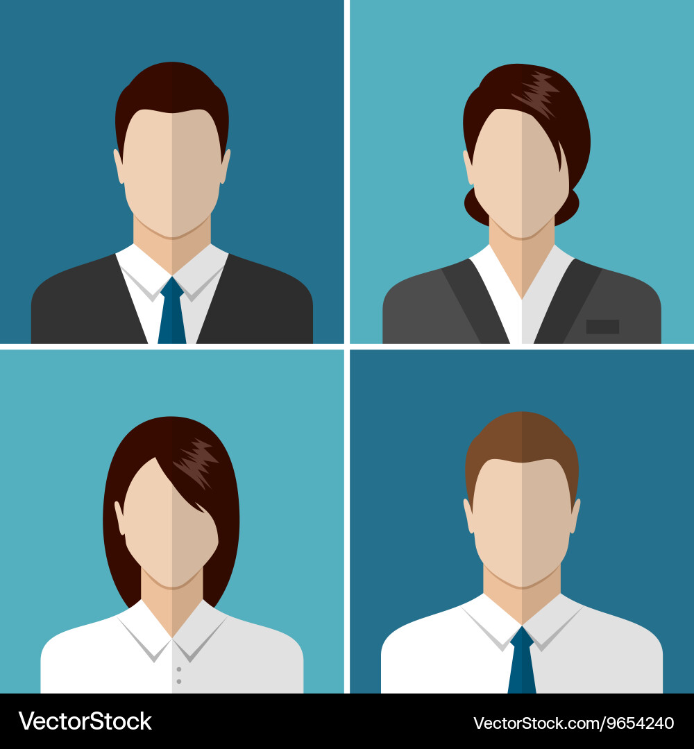 Business Avatar Collection Royalty Free Vector Image