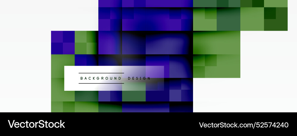 Dynamic colorful squares background Vector Image