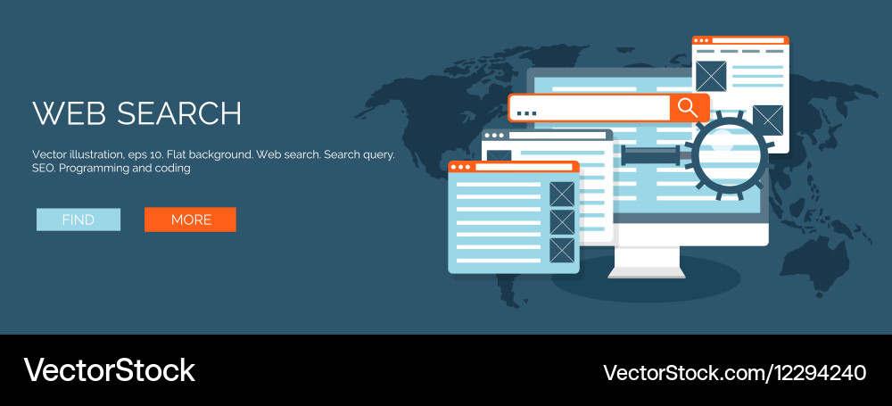 Flat background coding Royalty Free Vector Image