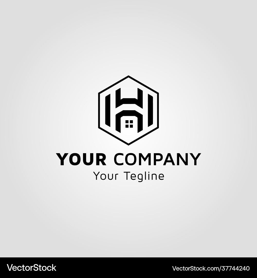 Gradient color cw image idea logo design vector image