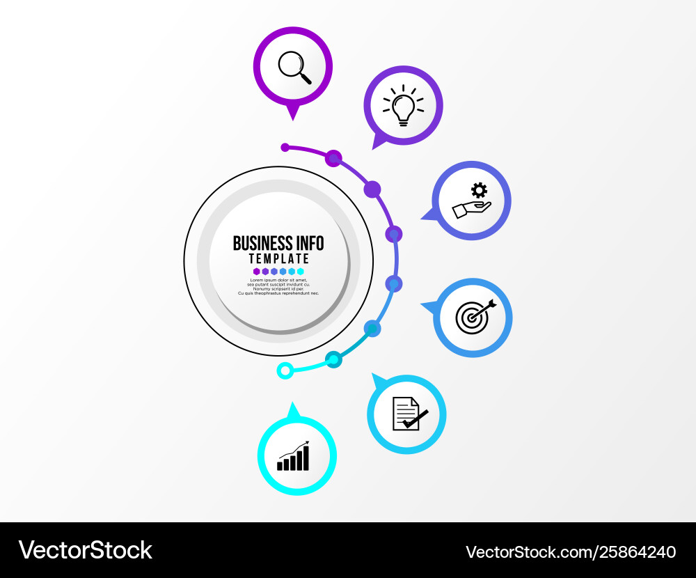 Infographic design template with options steps Infographic design template with options steps vector image