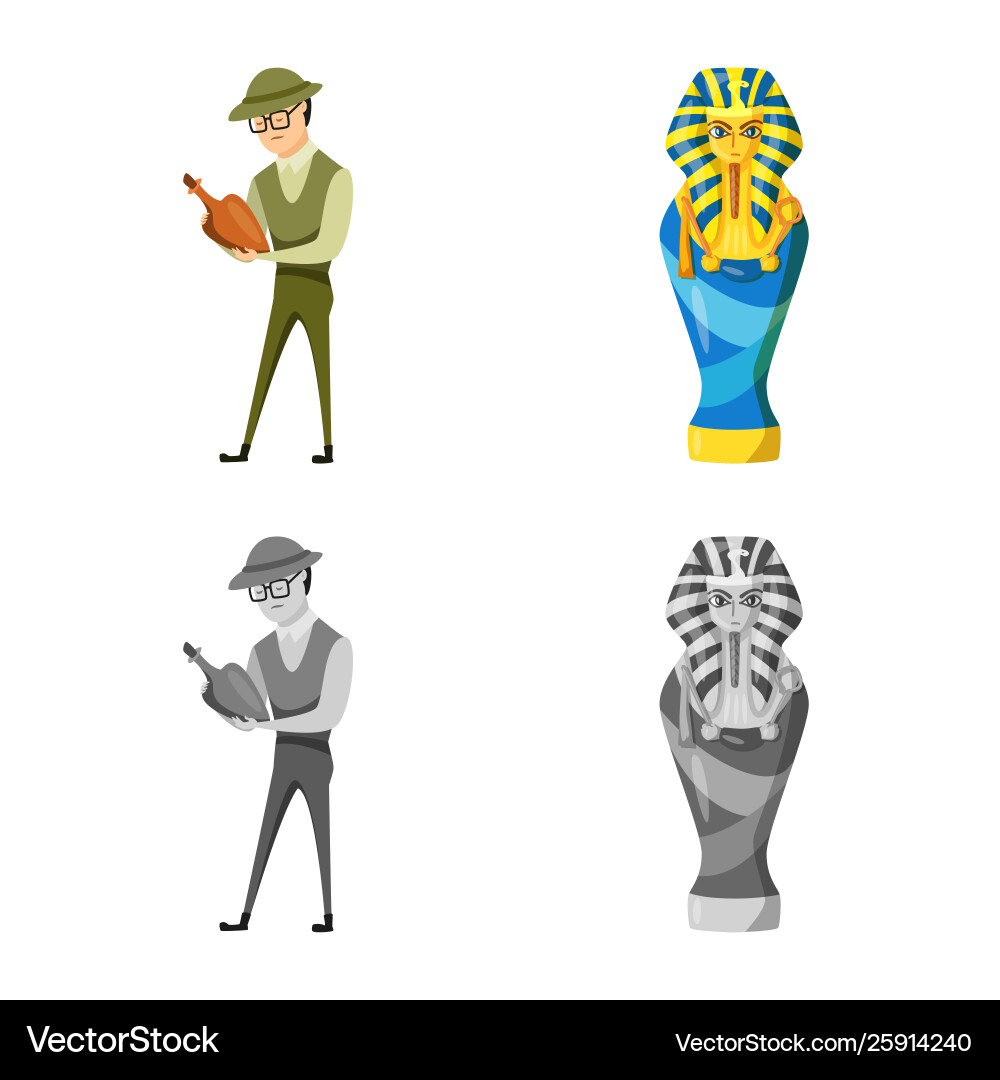 Isolated object story and items logo set Isolated object story and items logo set vector image