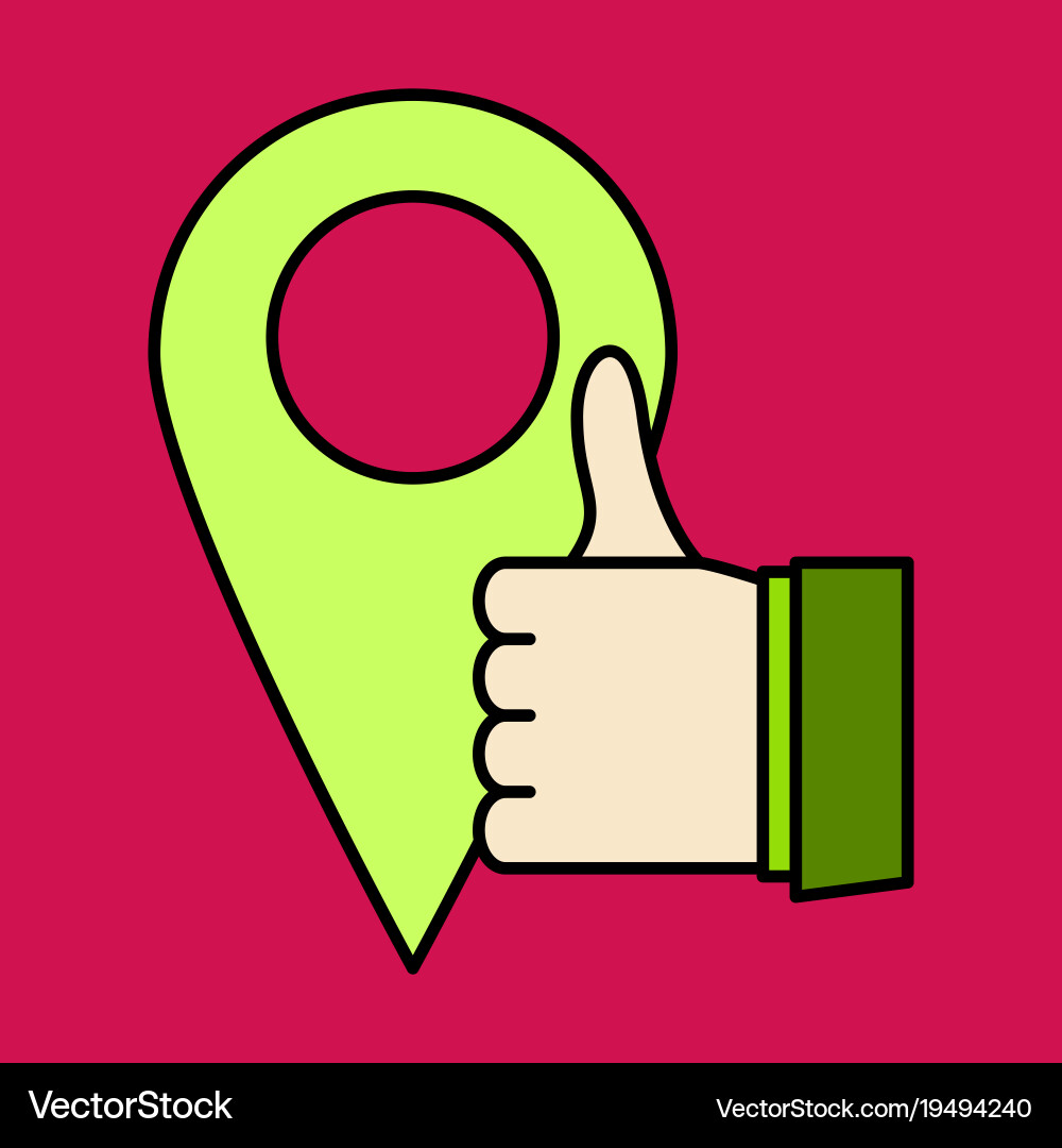Like icon web pointer in eps 10 for webdesign vector image