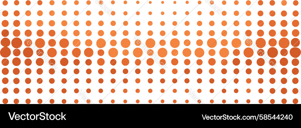 Retro Halftone Dot Gradient Border Vector Image