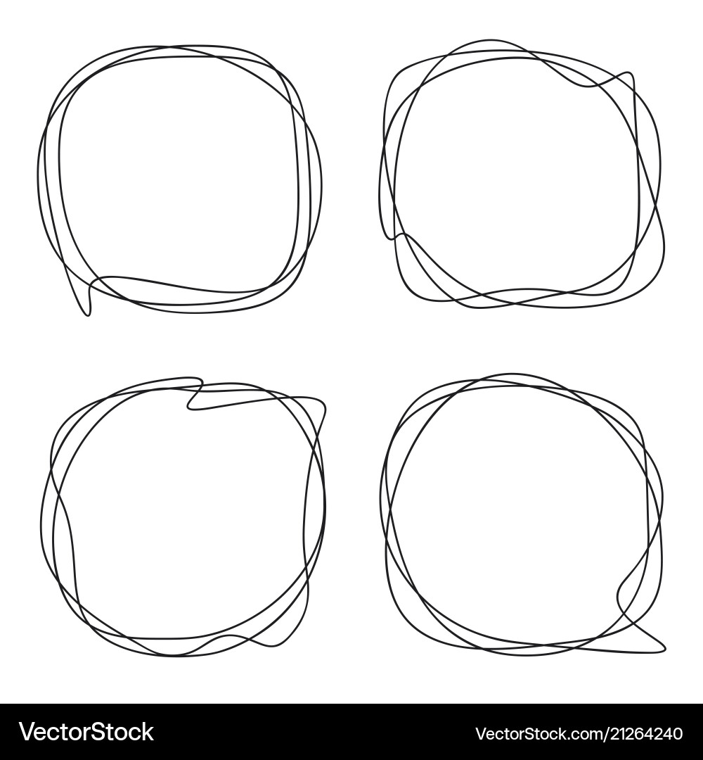 Speech bubble collection abstract frames Speech bubble collection abstract frames vector image