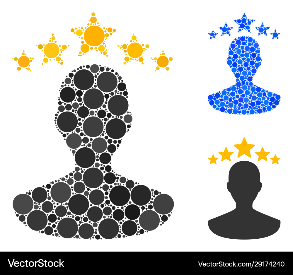 User rating composition icon round dots User rating composition icon round dots Vector Image