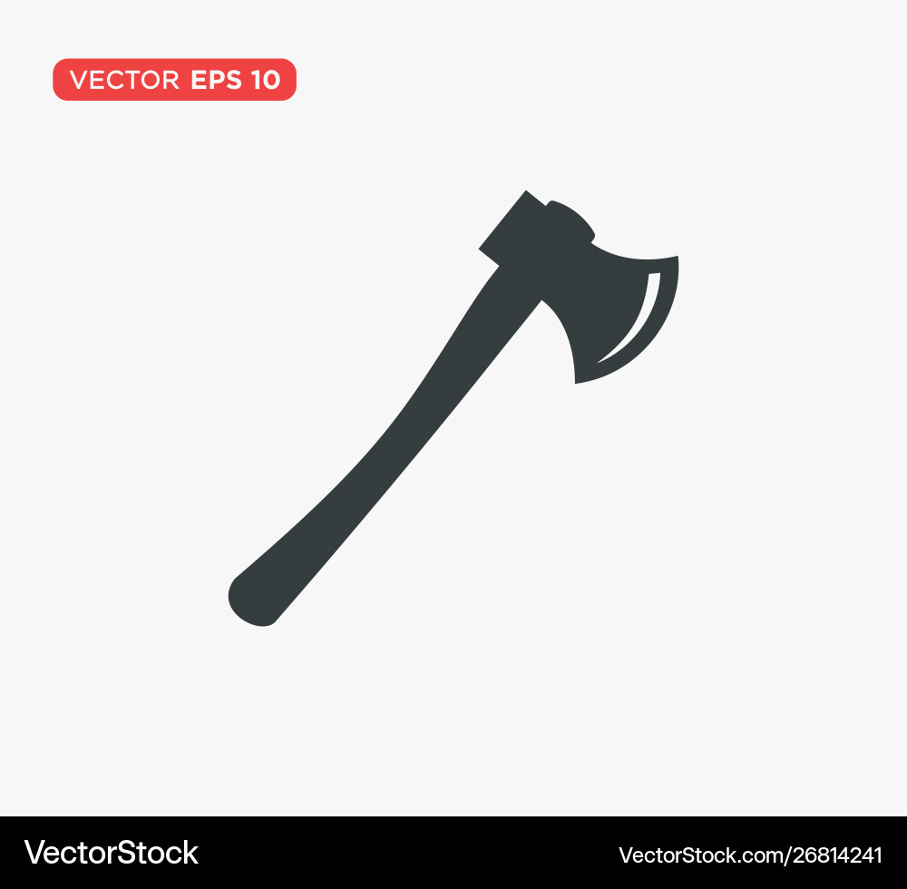 Axe Icon - Sharp Tool Vector Image