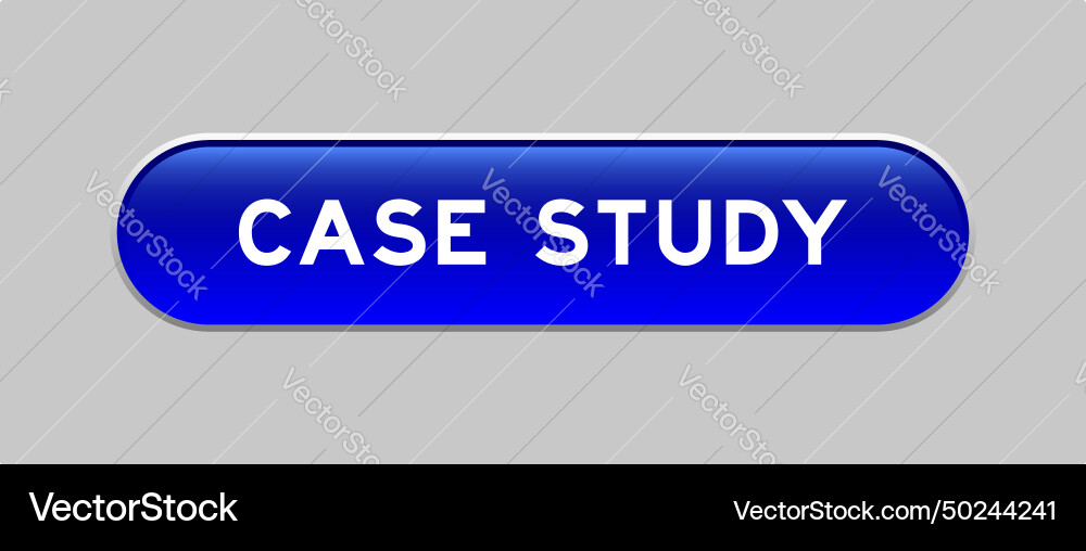 Blue color capsule shape button with word case Blue color capsule shape button with word case vector image