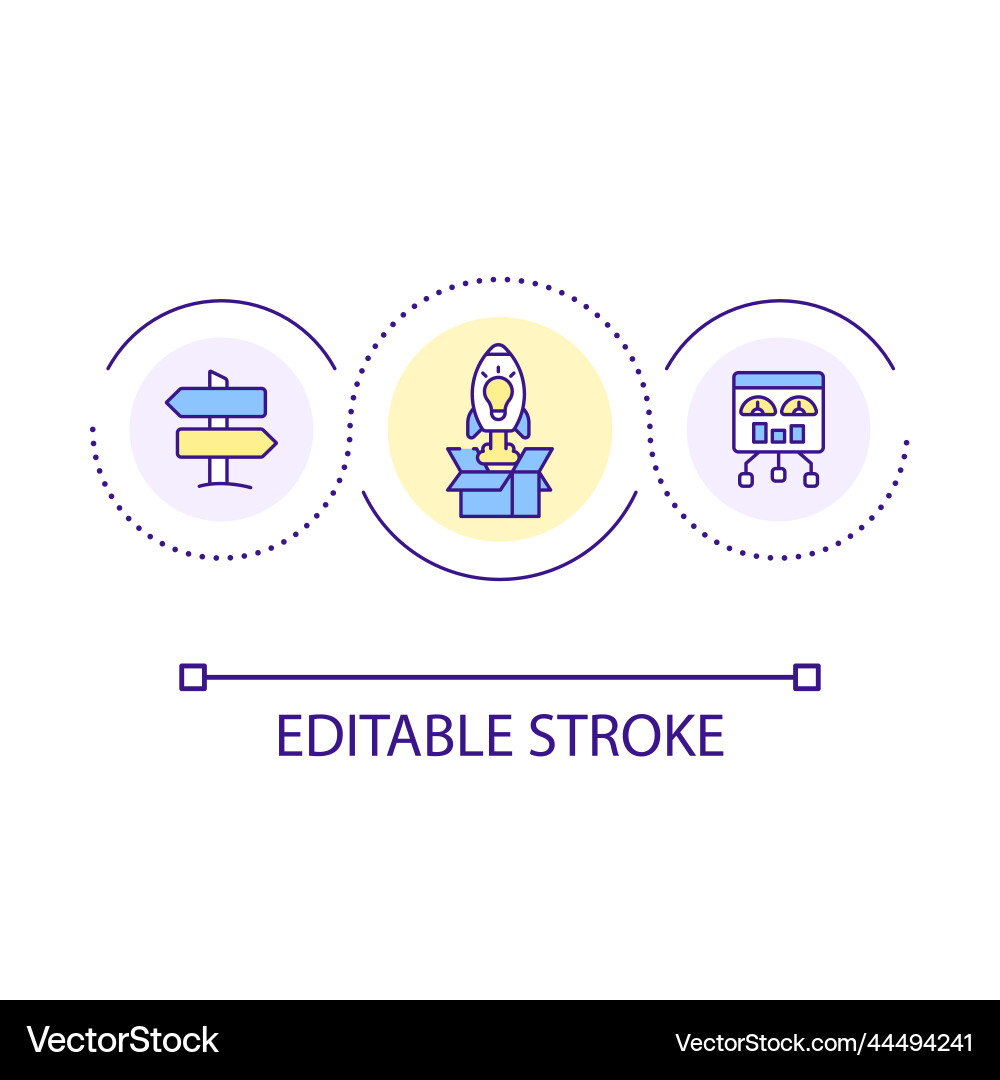 Find insights loop concept icon Find insights loop concept icon Vector Image