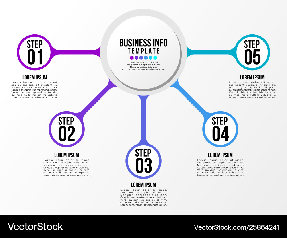 Infographic design template with options steps Infographic design template with options steps vector image
