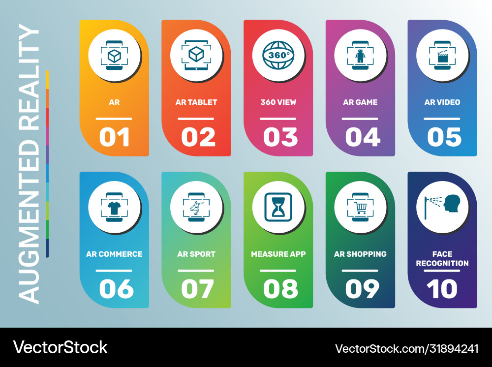 Infographic template ar data visualization 10 Infographic template ar data visualization 10 vector image