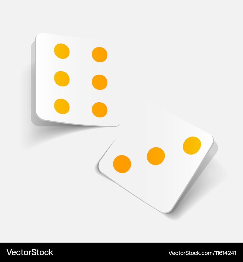 Realistic design element dice Vector Image
