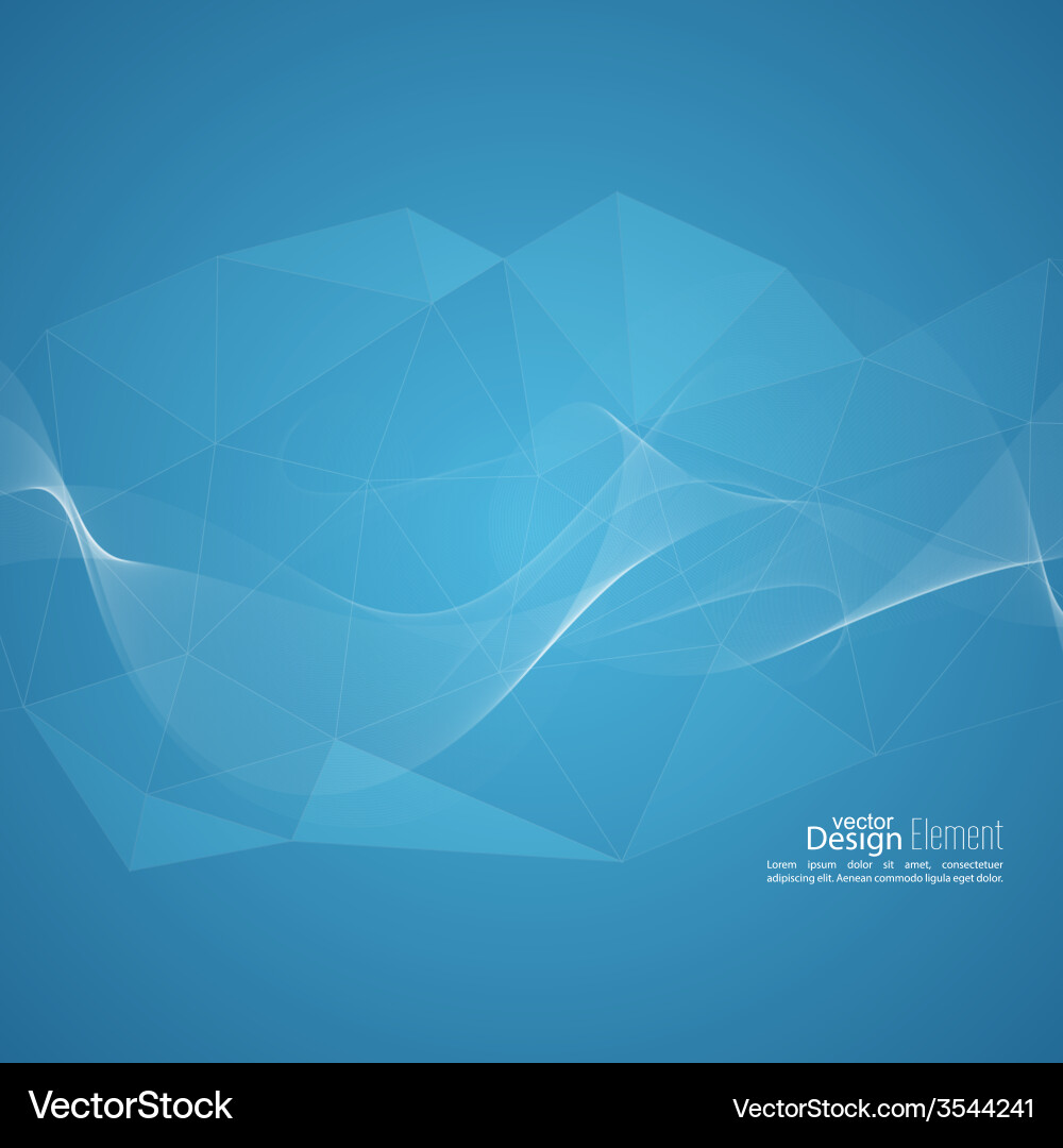 Techno abstract background with soft lines vector image
