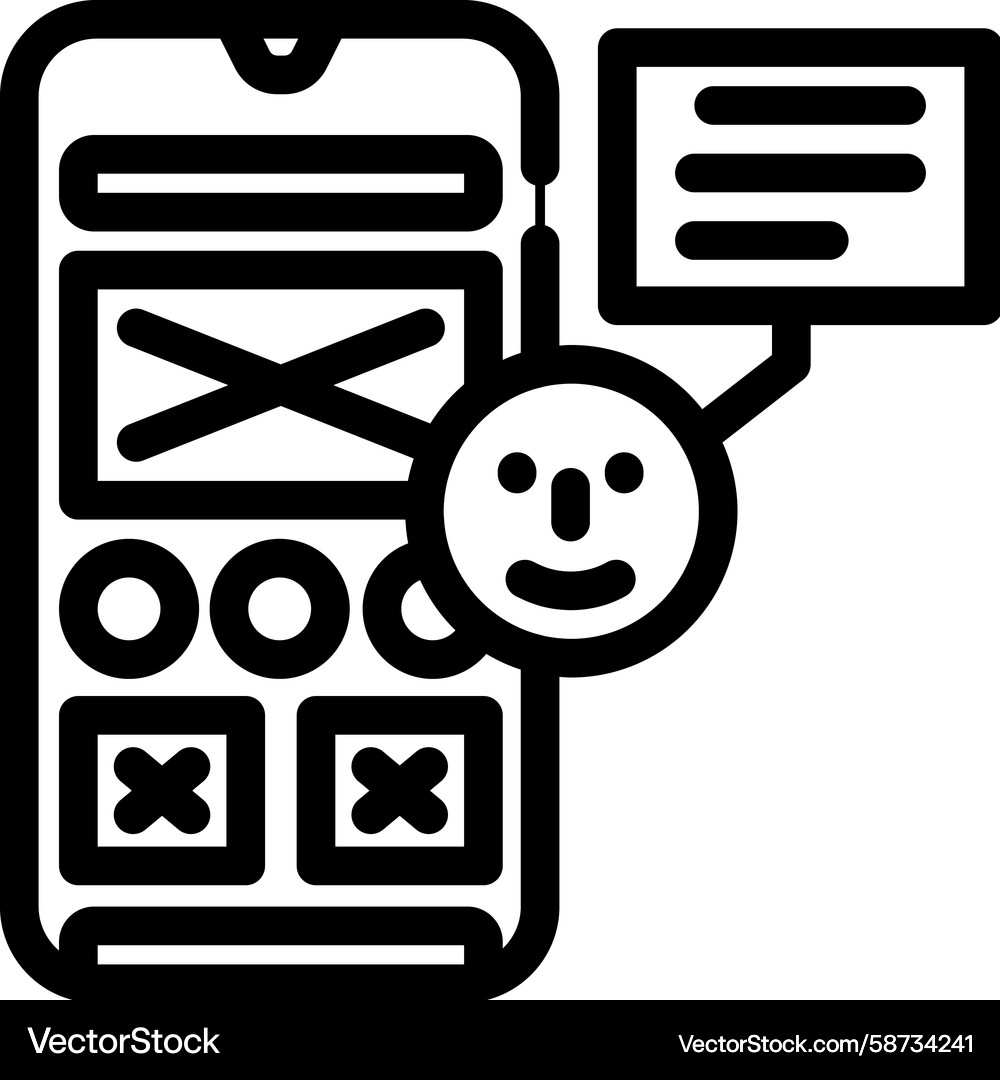User Interface Line Icon - Simple & Clear Vector Image