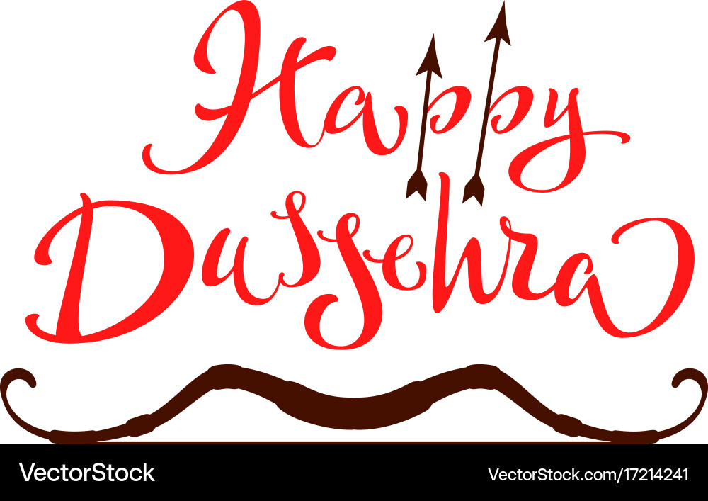 Vijaya dashami dussehra hindu festival happy vector image