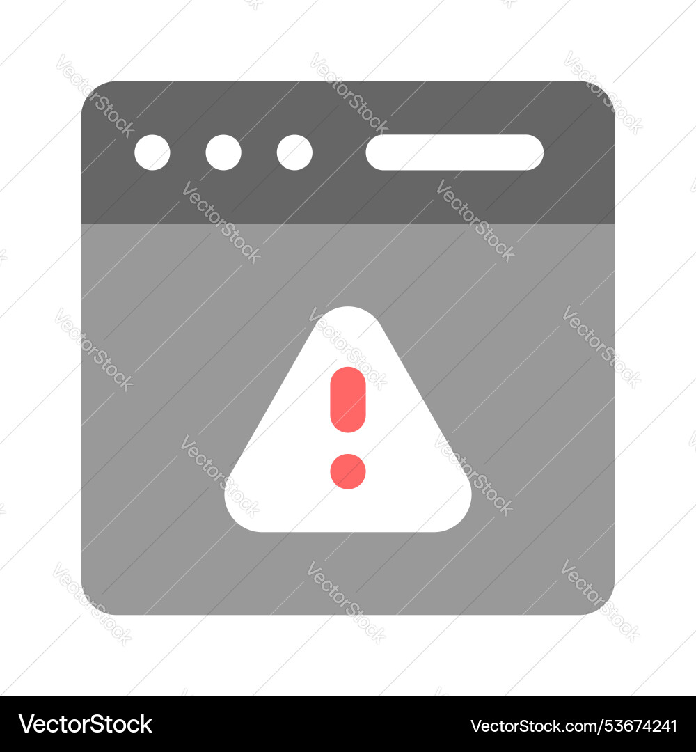 Web error Vector Image