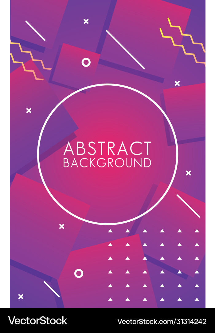 Circular frame in colorful abstract background vector image