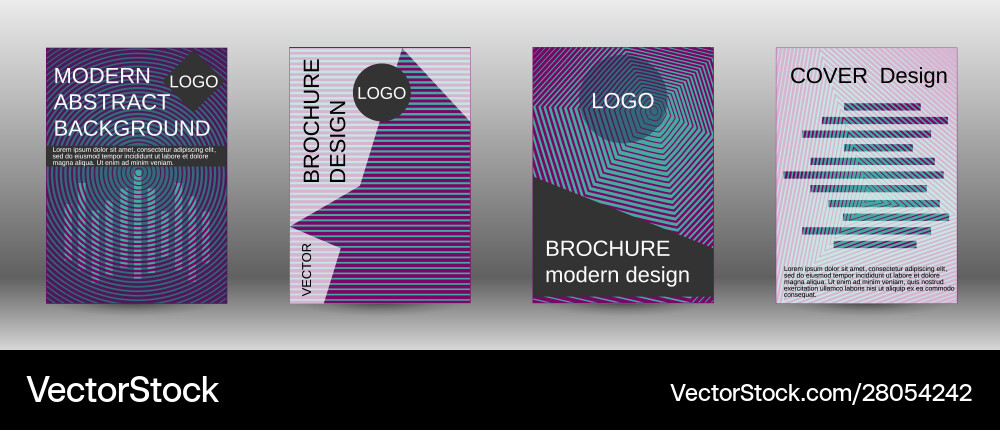 Creative backgrounds with abstract gradient linear vector image