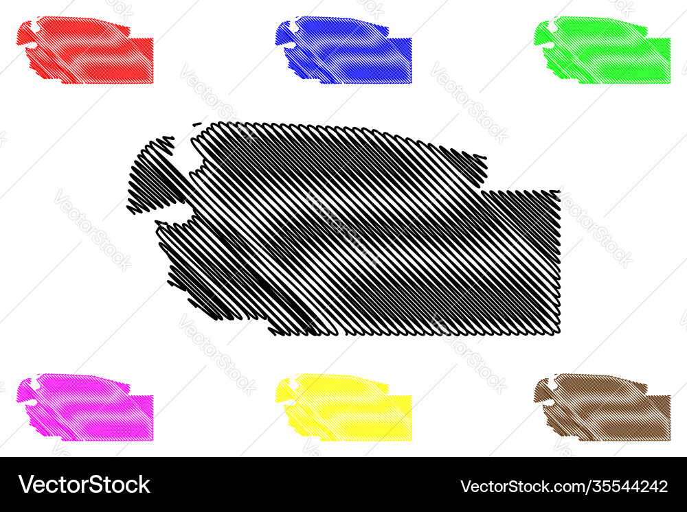 Jefferson county mississippi us united Jefferson county mississippi us united vector image