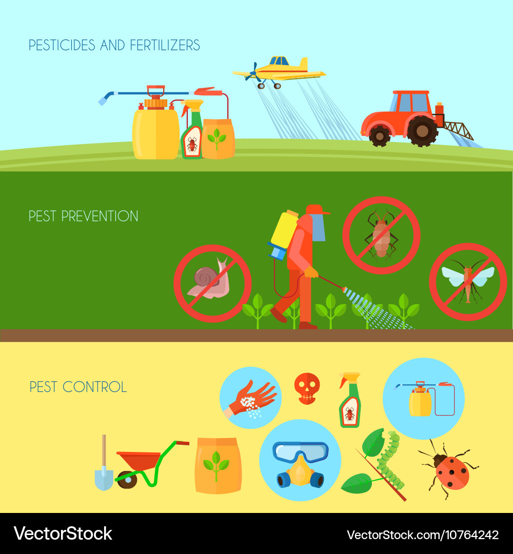 Pest Control Banners Vector Image