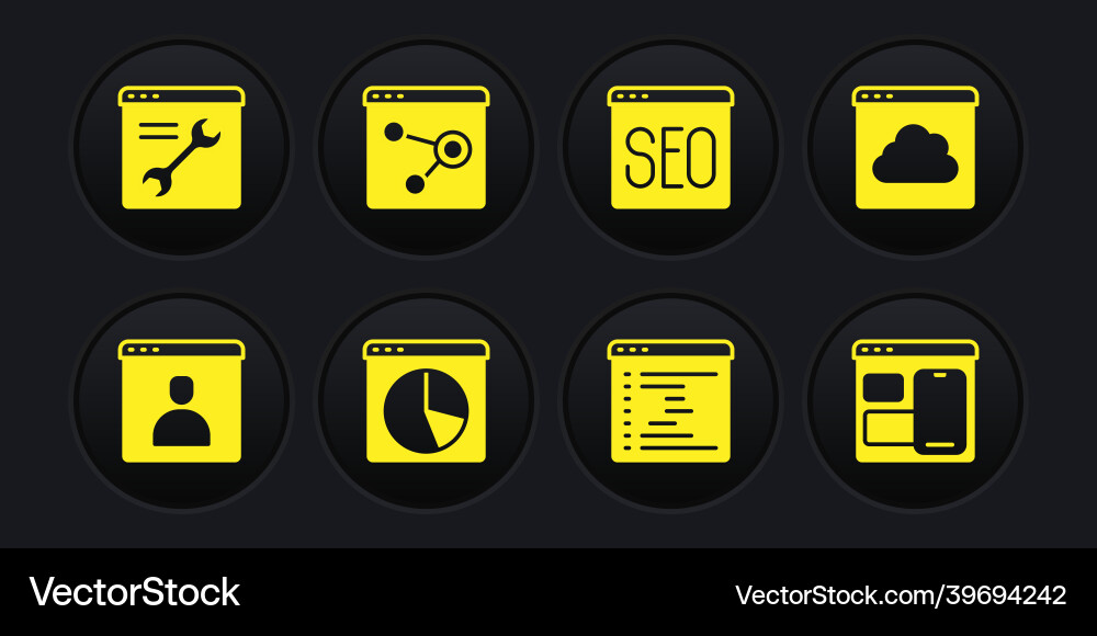 Set create account screen cloud technology data Set create account screen cloud technology data vector image