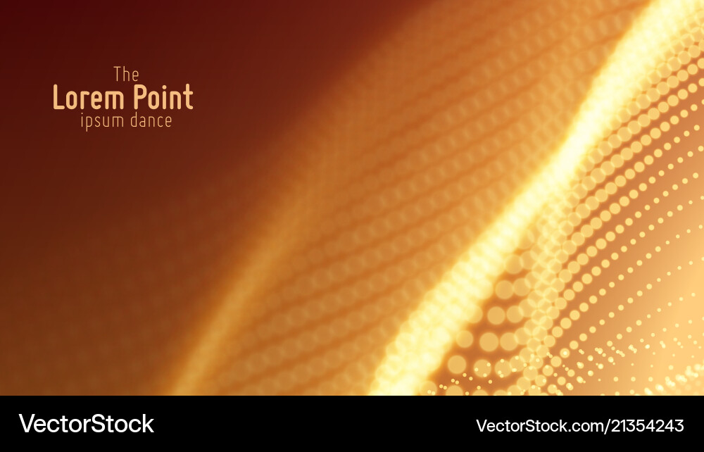 Abstract particle wave points array Abstract particle wave points array vector image