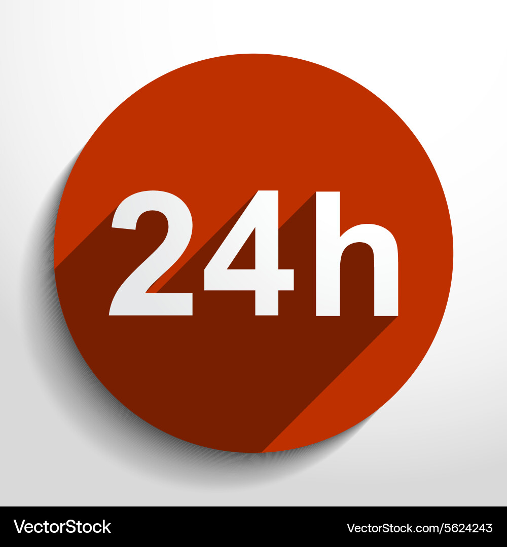 All day open web icon Vector Image
