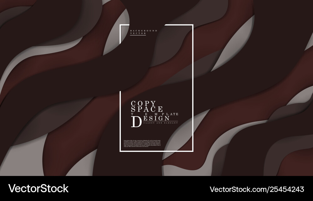 Copy space template abstract collection art 3d Vector Image
