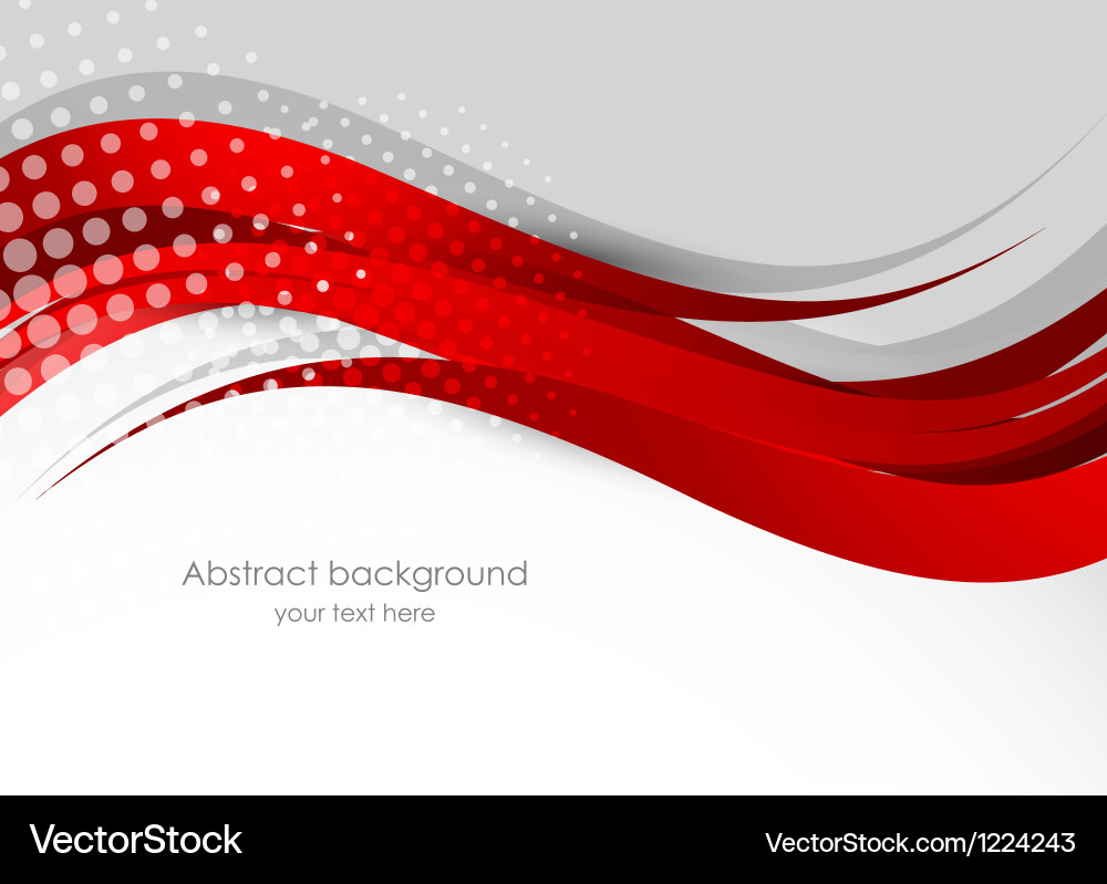Dynamic Red Wavy Background vector image