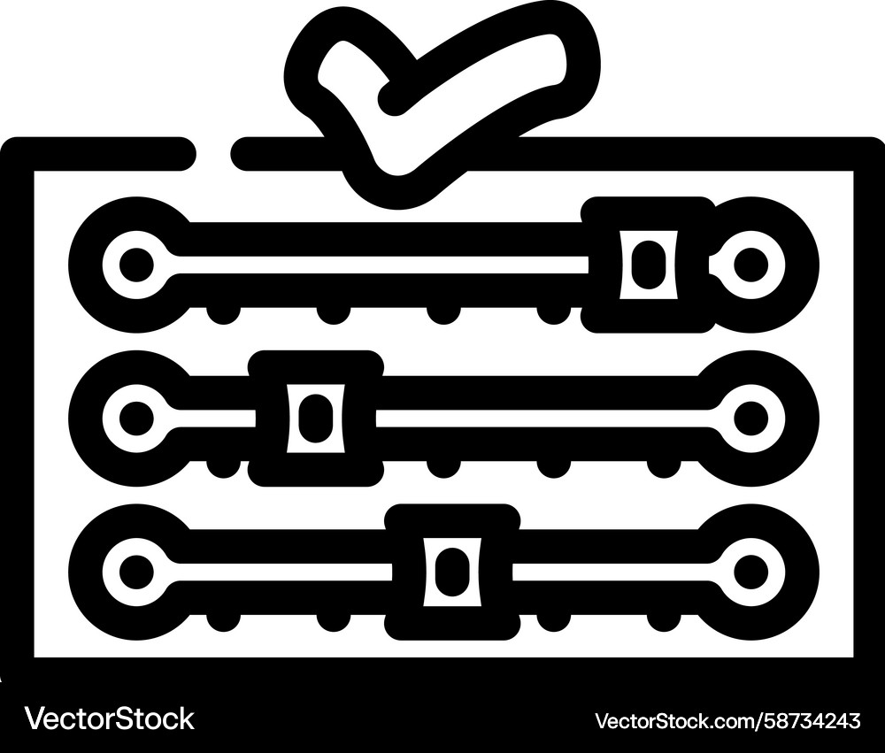 Fast Setup Line Icon Vector Image