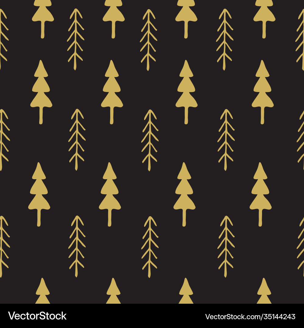 Fir tree seamless pattern colorful Fir tree seamless pattern colorful Vector Image