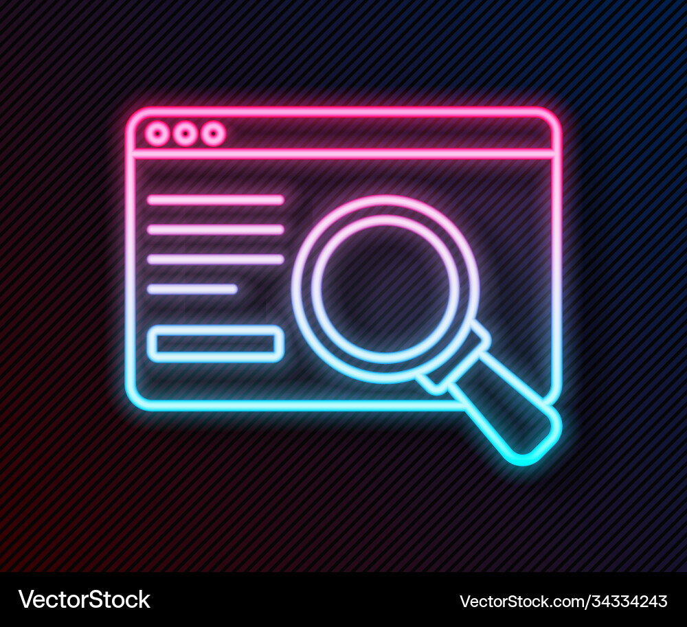 Glowing neon line ui or ux design icon isolated Glowing neon line ui or ux design icon isolated vector image