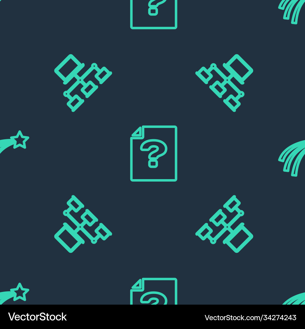 Set line unknown document computer network Set line unknown document computer network vector image