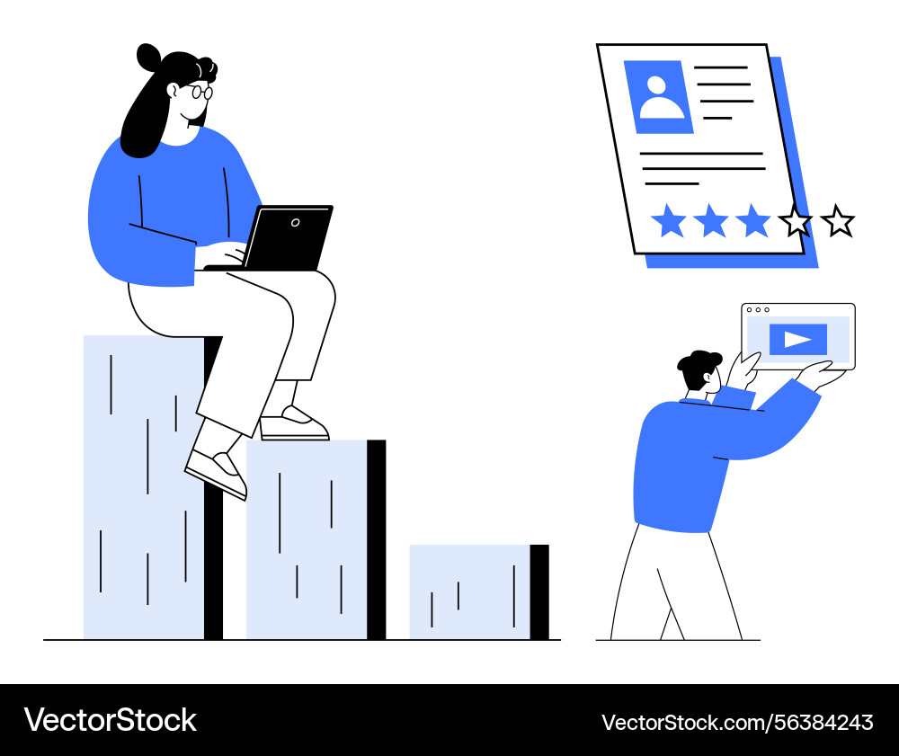 Team progress with performance metrics task Team progress with performance metrics task vector image