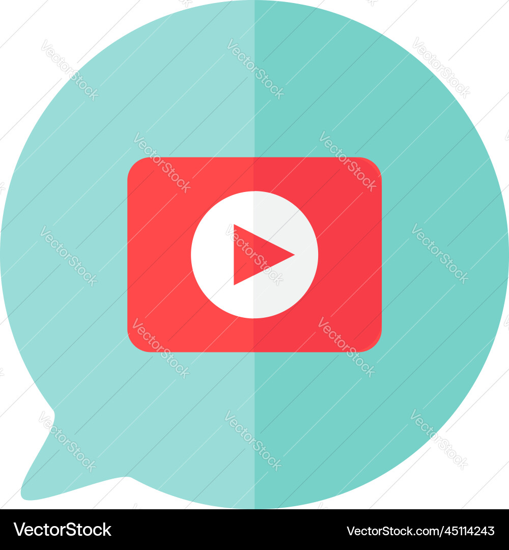 Video file mobile phone app button icon Video file mobile phone app button icon vector image
