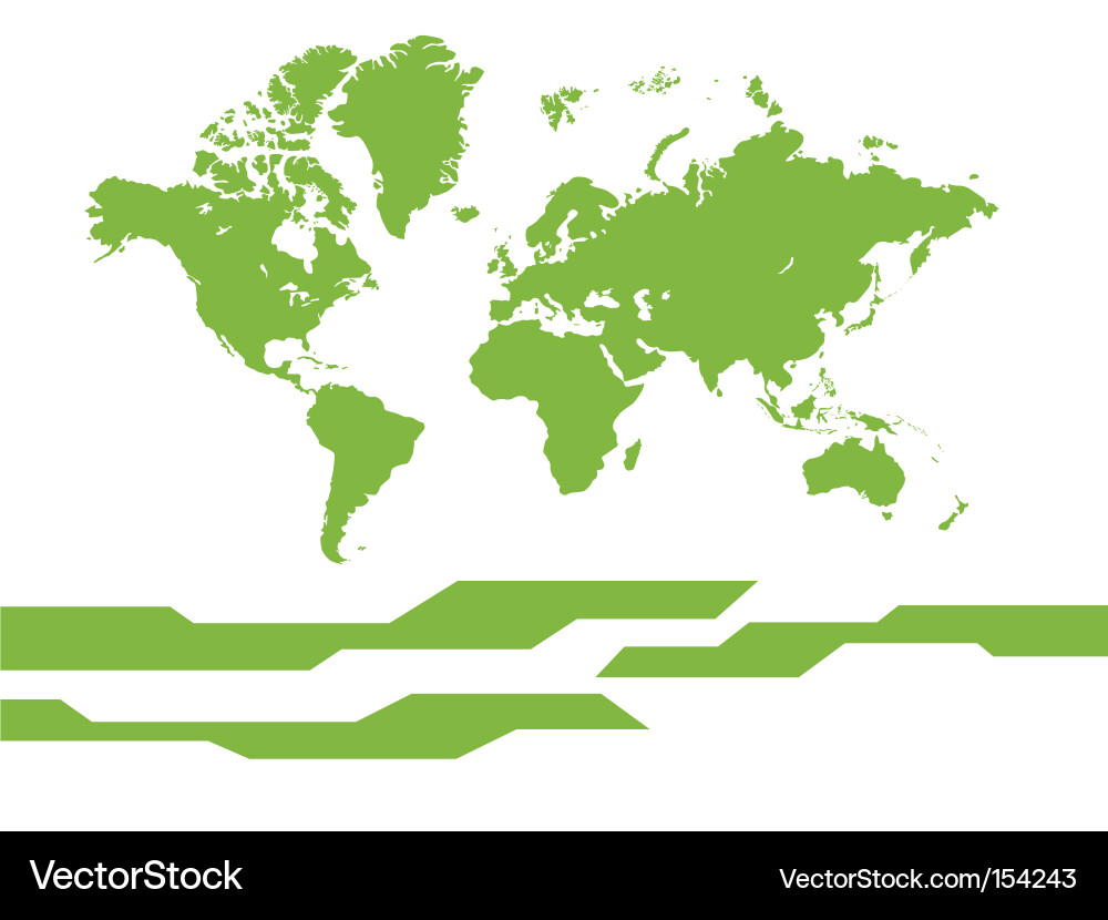 World Map Background Vector Image